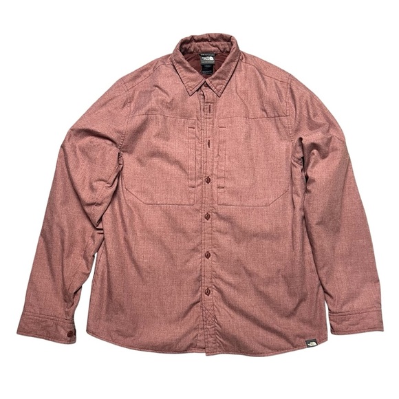 THE NORTHFACE Men’s Quilted Lining Shirt Jacket Shacket Outdoor Size Medium - Picture 1 of 6
